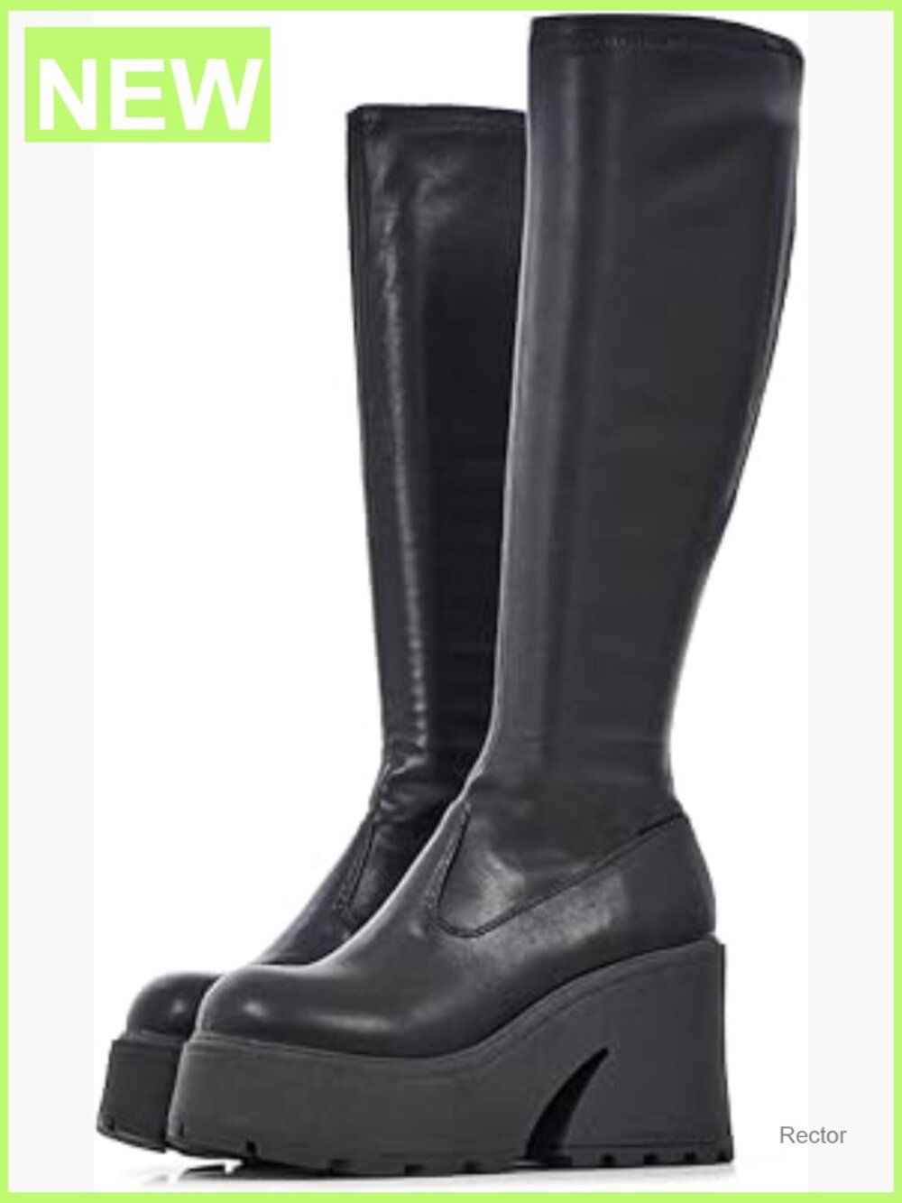 Knee High Platform Chunky Heel Combat Boots Women Motorcycle Punk Goth Boots